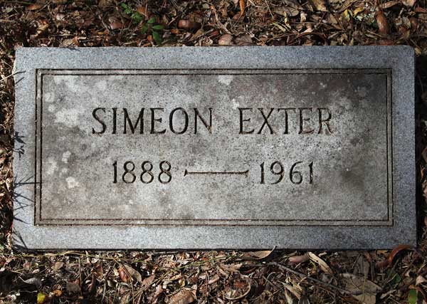 Simeon Exter Gravestone Photo