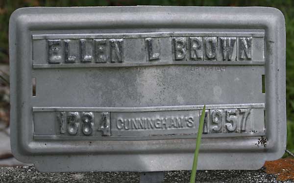 Ellen L. Brown Gravestone Photo