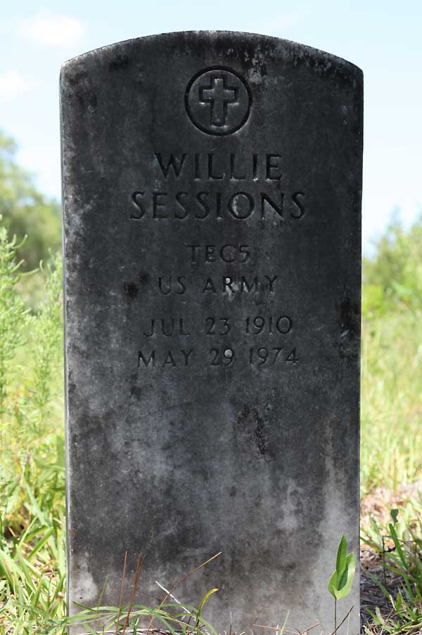 Willie Sessions Gravestone Photo