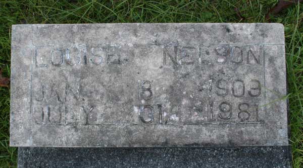 Louise Nelson Gravestone Photo