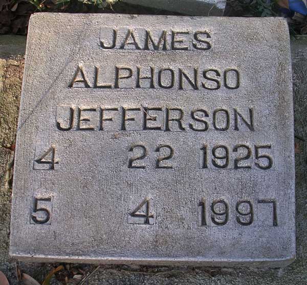 James Alphonso Jefferson Gravestone Photo