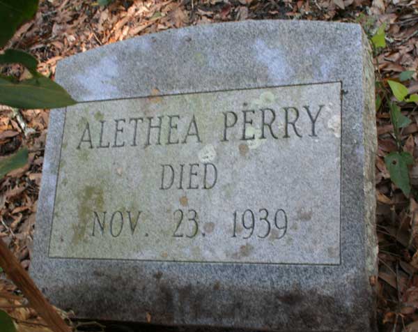 Aletha Perry Gravestone Photo