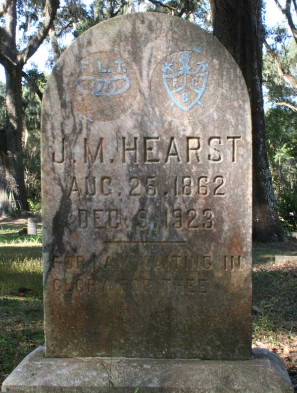 J.M. Hearst Gravestone Photo