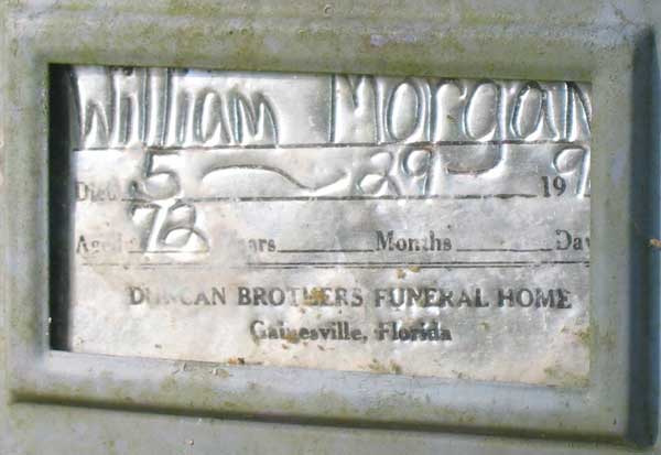 William Morgan Gravestone Photo