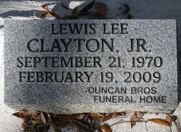 Lewis Lee Clayton Gravestone Photo