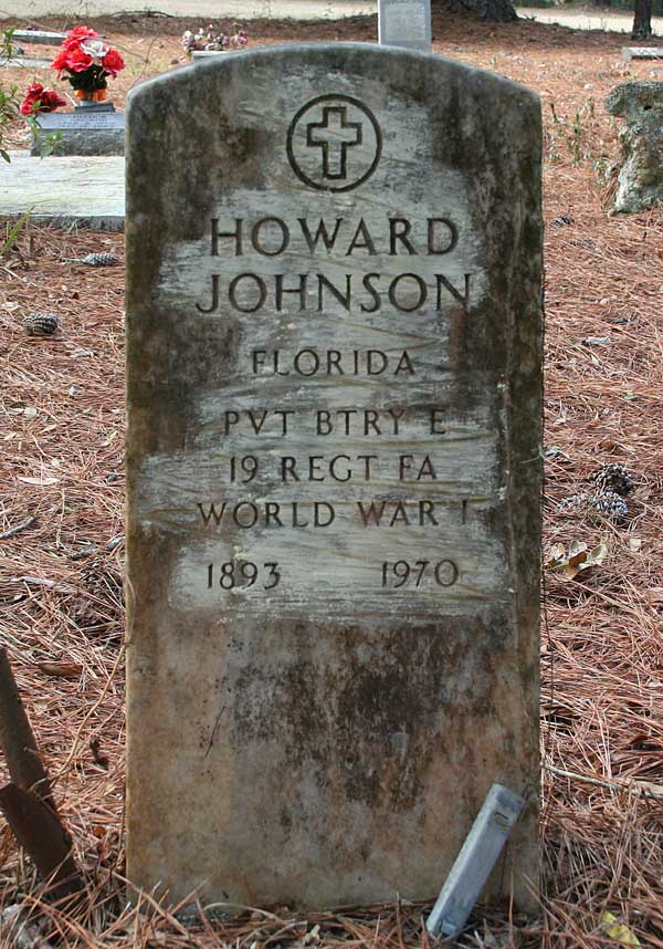 Howard Johnson Gravestone Photo