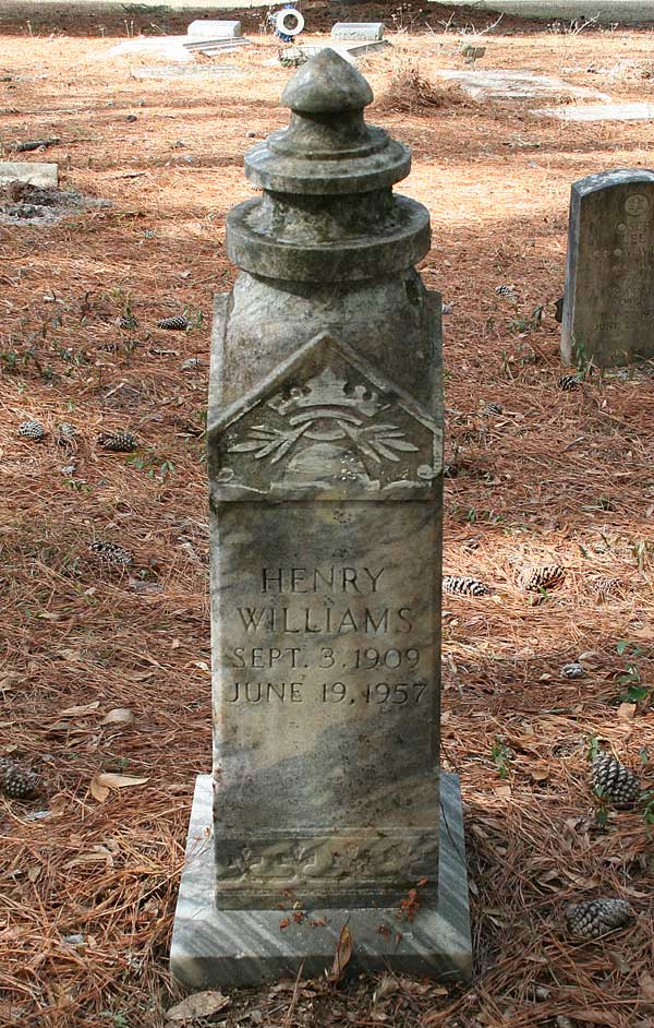 Henry Williams Gravestone Photo
