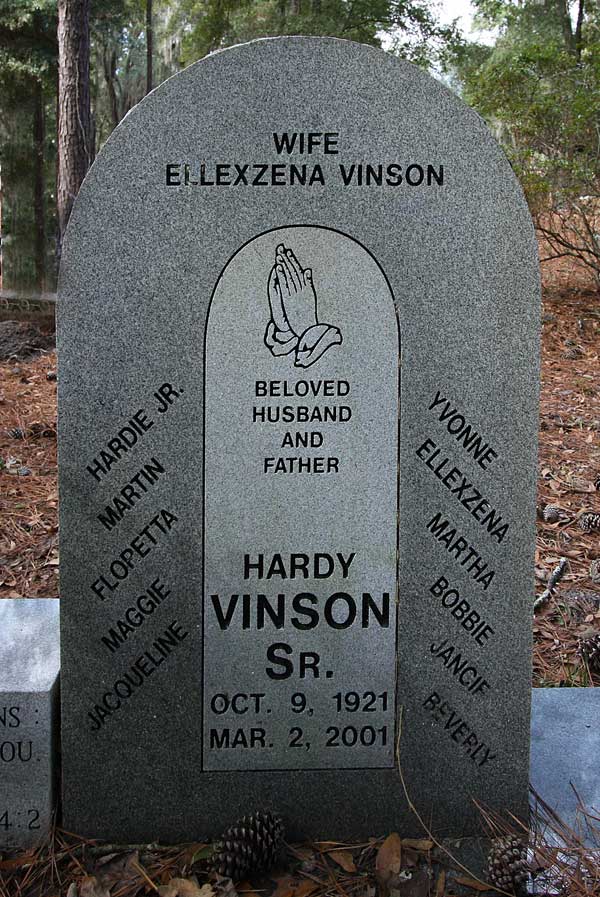Hardy Vinson Gravestone Photo