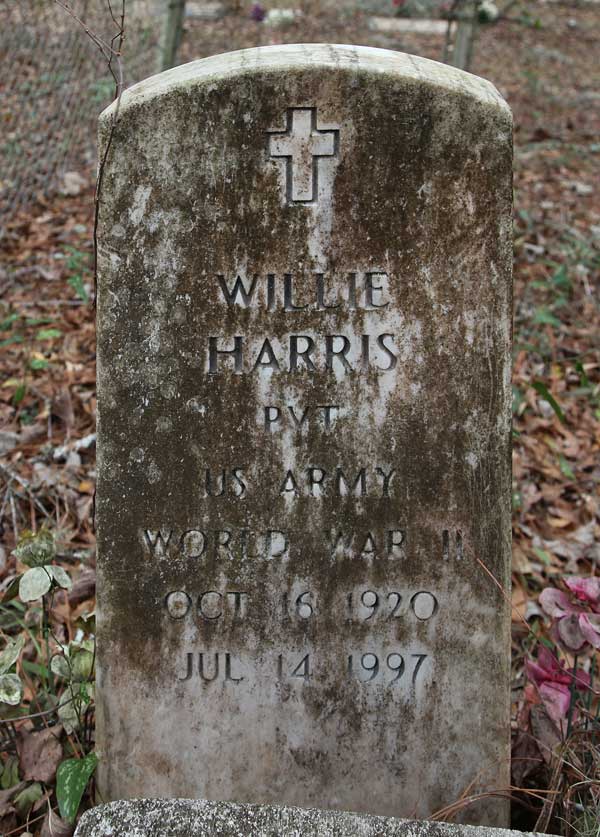 Willie Harris Gravestone Photo