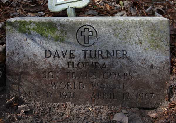 Dave Turner Gravestone Photo