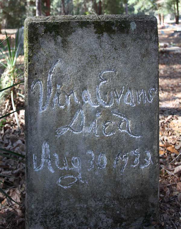Vina Evans Gravestone Photo
