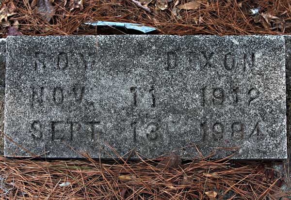 Roy Dixon Gravestone Photo
