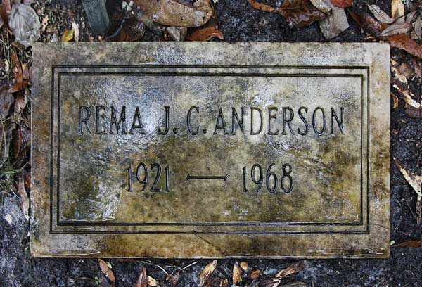 Rema J.C. Anderson Gravestone Photo