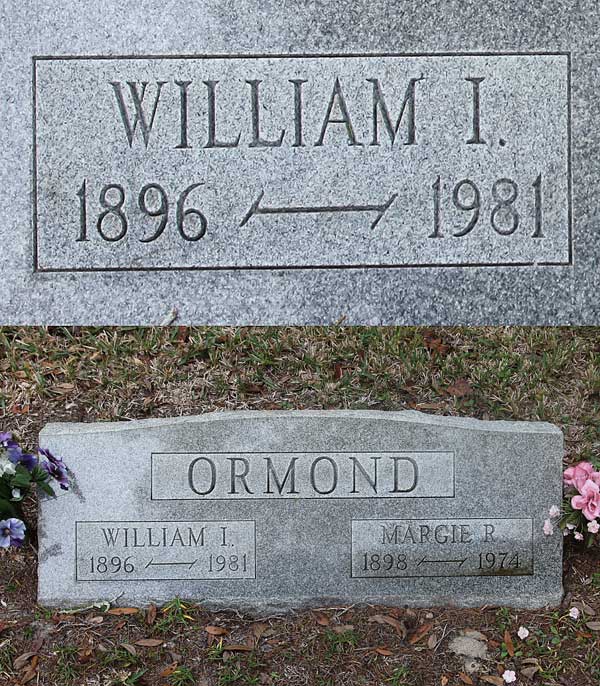 William I. Ormond Gravestone Photo
