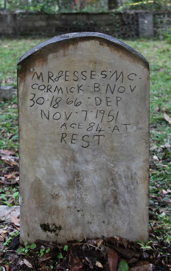 Jesse S. McCormick Gravestone Photo