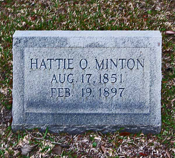 Hattie O. Minton Gravestone Photo