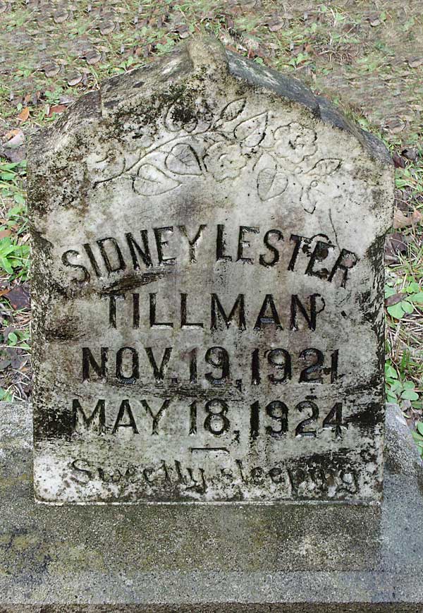 Sidney Lester Tillman Gravestone Photo