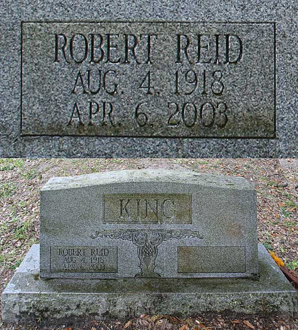 Robert Reid King Gravestone Photo