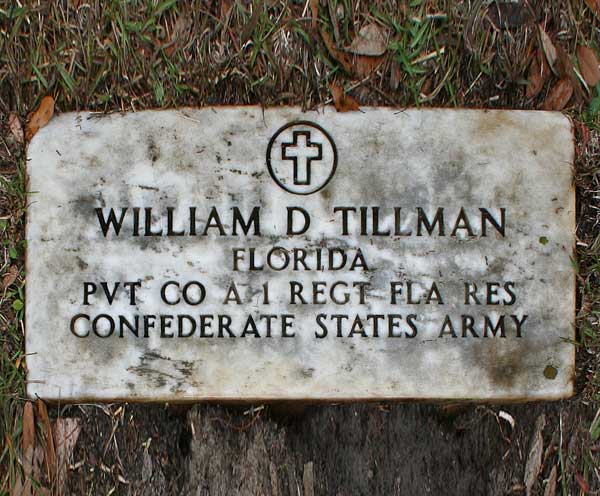 William D. Tillman Gravestone Photo