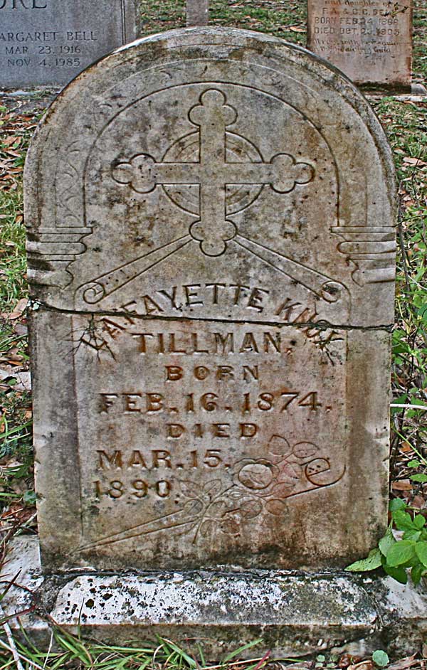 Lafayette Knox Tillman Gravestone Photo