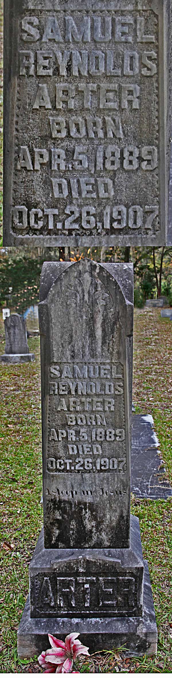 Samuel Reynolds Arter Gravestone Photo