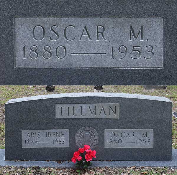 Oscar M. Tillman Gravestone Photo