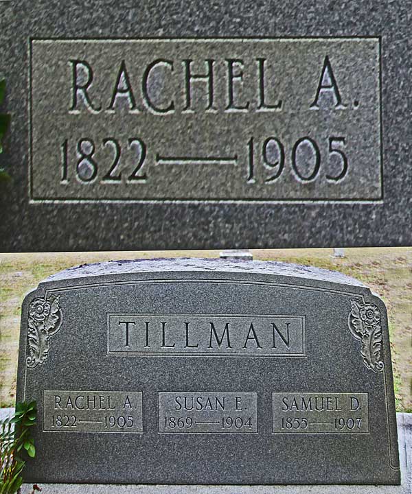 Rachel A. Tillman Gravestone Photo