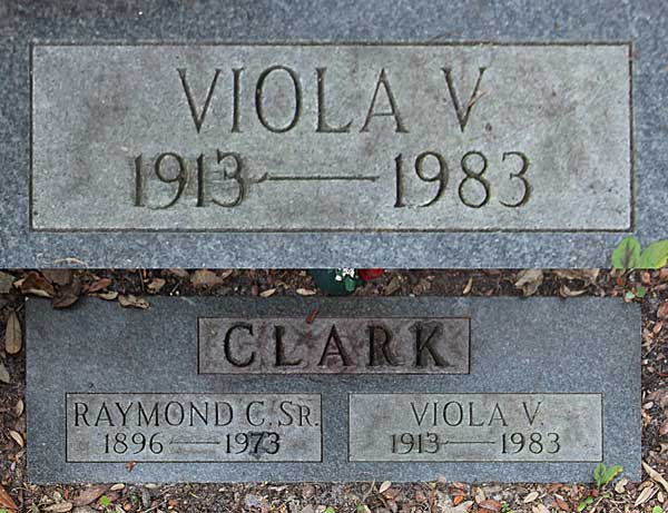 Viola V. Clark Gravestone Photo
