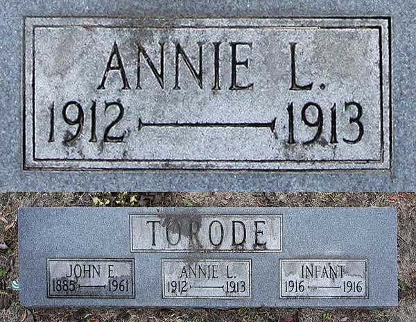 Annie L. Torode Gravestone Photo