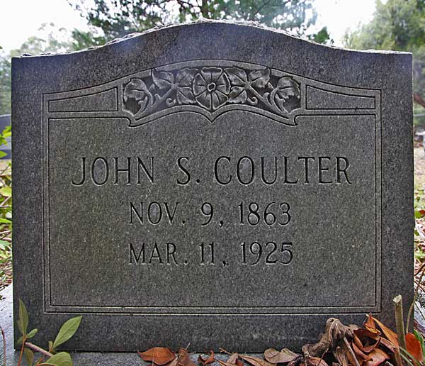 John S. Coulter Gravestone Photo