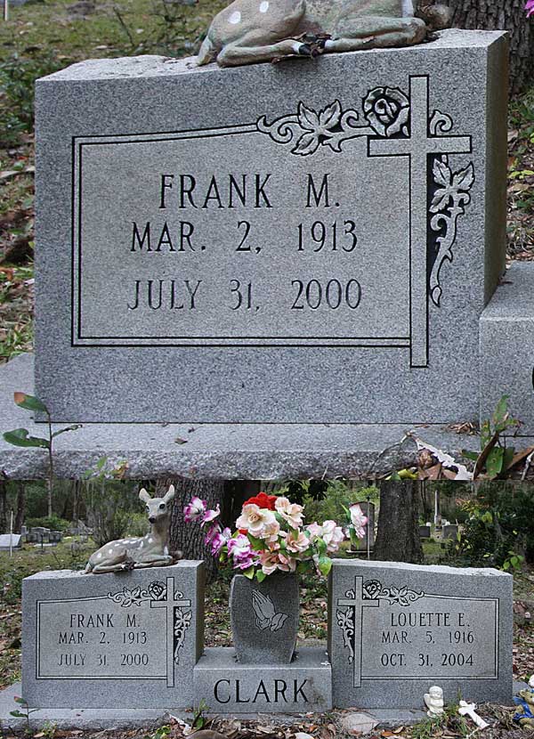 Frank M Clark Gravestone Photo