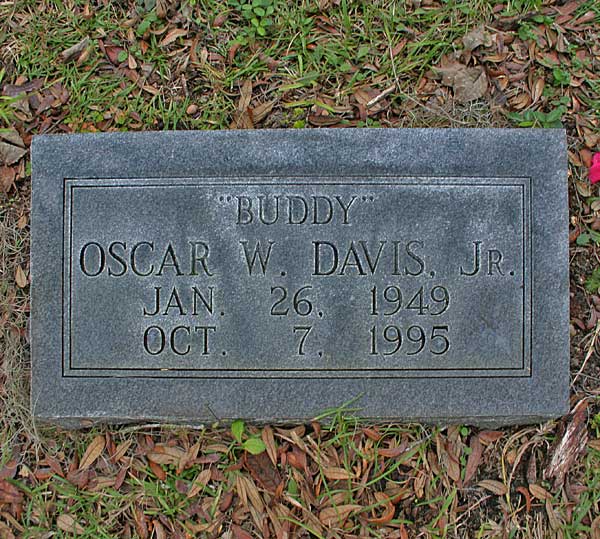 Oscar W. Davis Gravestone Photo