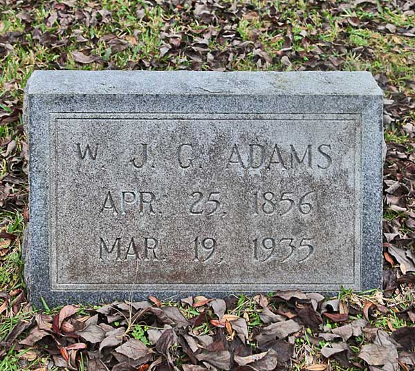 W. J. C. Adams Gravestone Photo