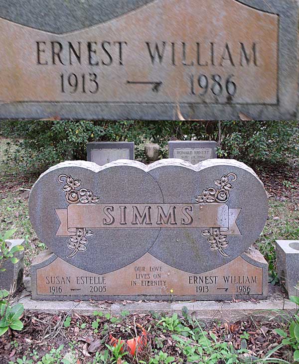 Ernest William Simms Gravestone Photo