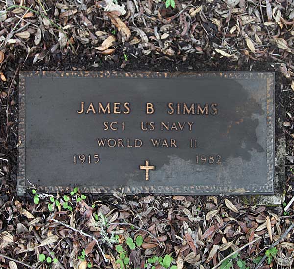 James B Simms Gravestone Photo