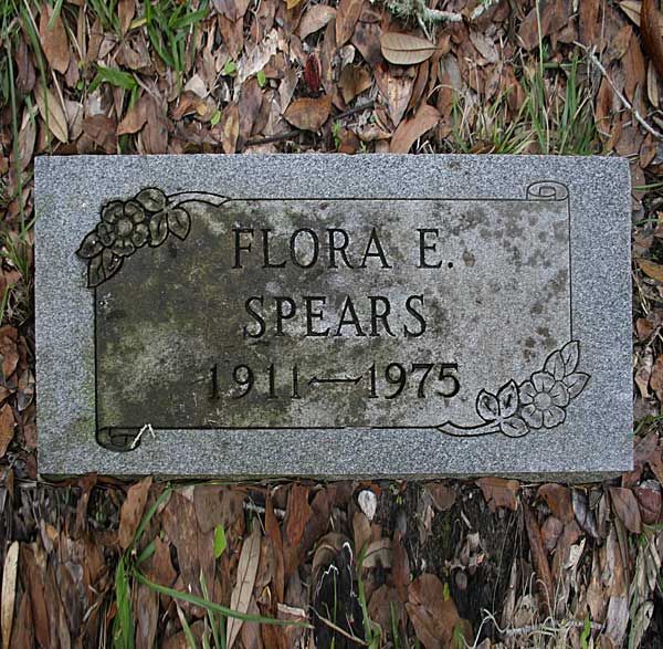 Flora E. Spears Gravestone Photo