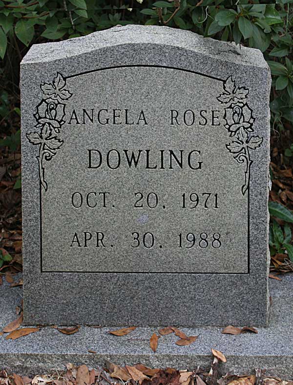 Angela Rose Dowling Gravestone Photo