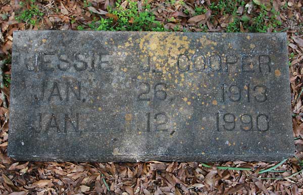 JESSIE J. COOPER Gravestone Photo