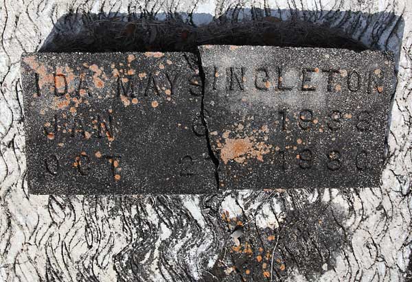 IDA MAY SINGLETON Gravestone Photo