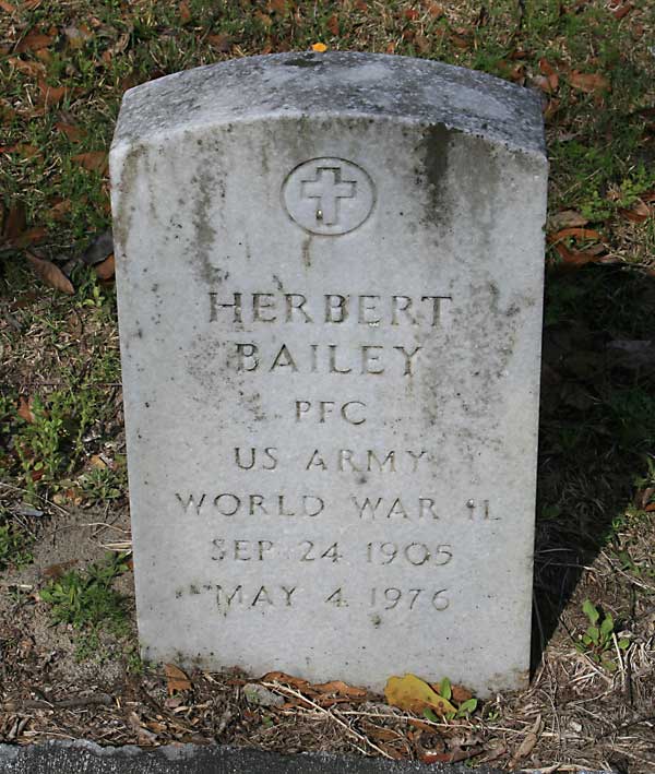 HERBERT BAILEY Gravestone Photo