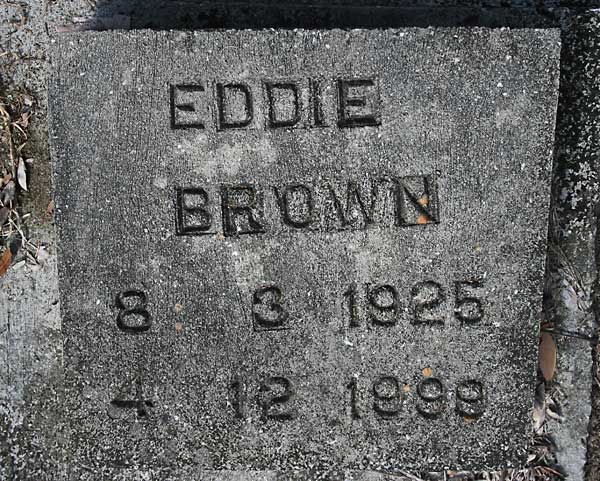 EDDIE BROWN Gravestone Photo