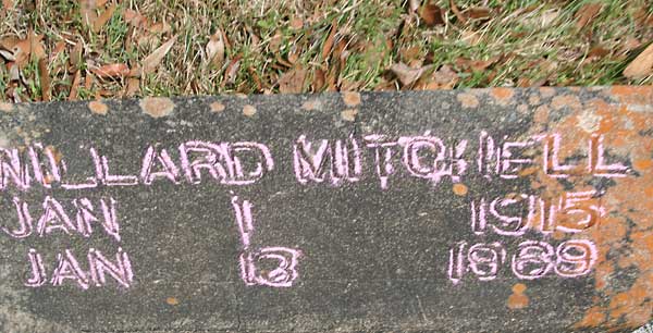 WILLARD MITCHELL Gravestone Photo