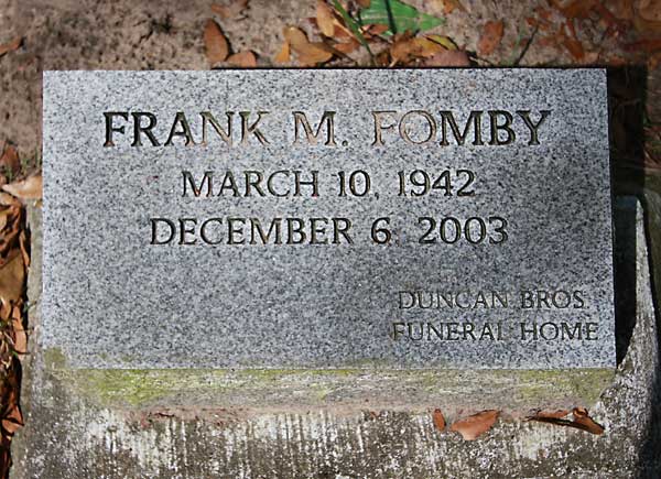 FRANK M. POMBY Gravestone Photo