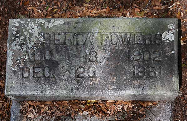 BERIA POWERS Gravestone Photo