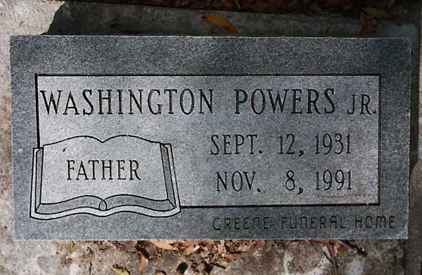 WASHINGTON POWERS Gravestone Photo