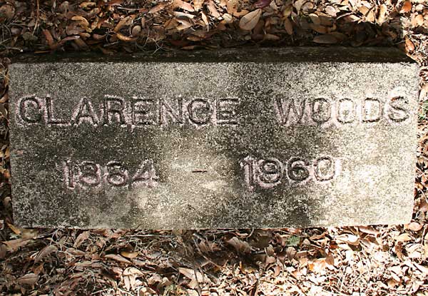 CLARENCE WOODS Gravestone Photo