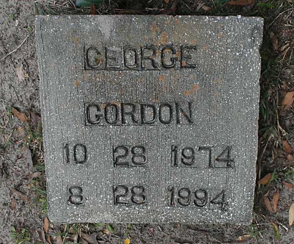 GEORGE GORDON Gravestone Photo