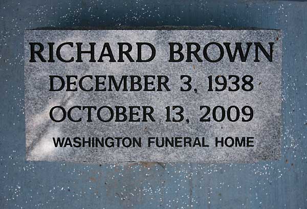 RICHARD BROWN Gravestone Photo