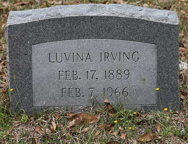 LUVINA IRVING Gravestone Photo