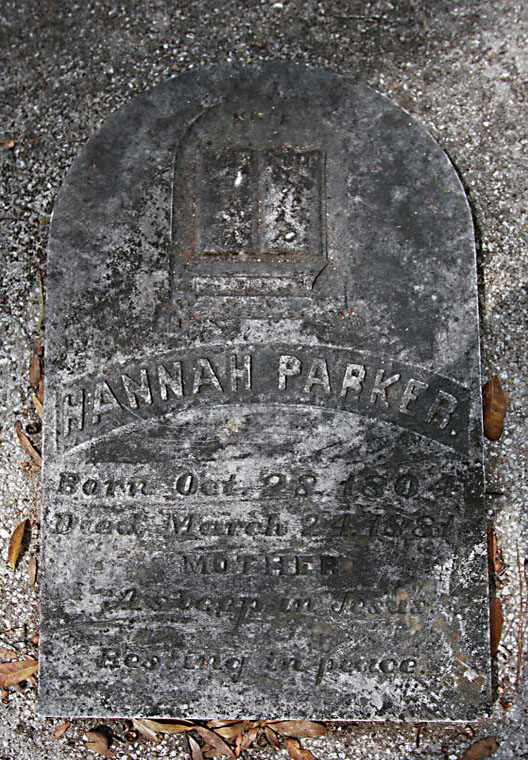 HANNAH PARKER Gravestone Photo